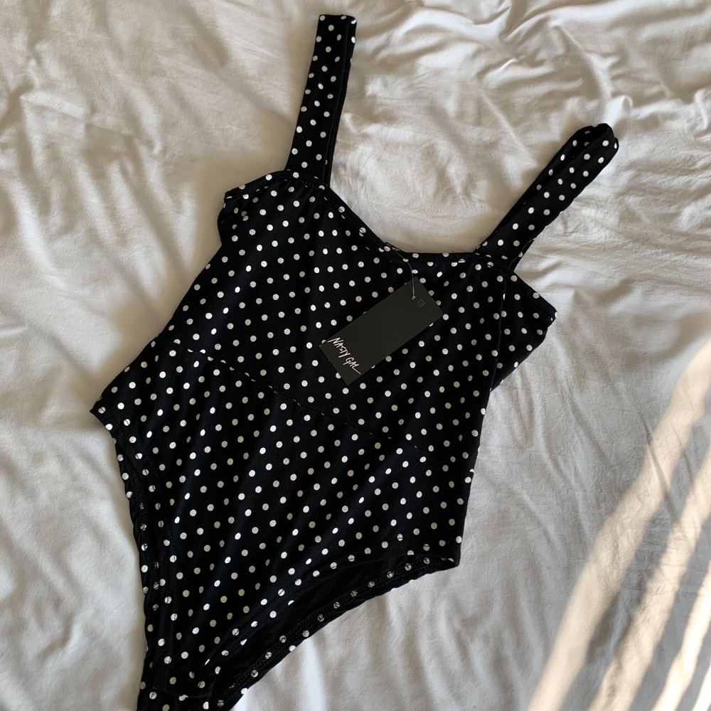 Polka dot body suit